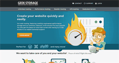 Desktop Screenshot of geekstorage.com